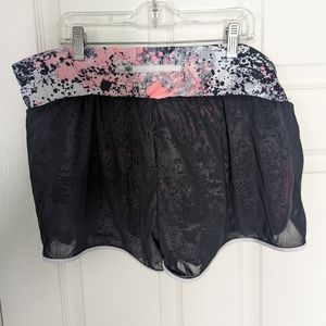 Fabletics Sheer overlay running shorts